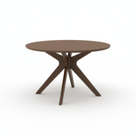 Corinne Dining Table: Walnut Finish